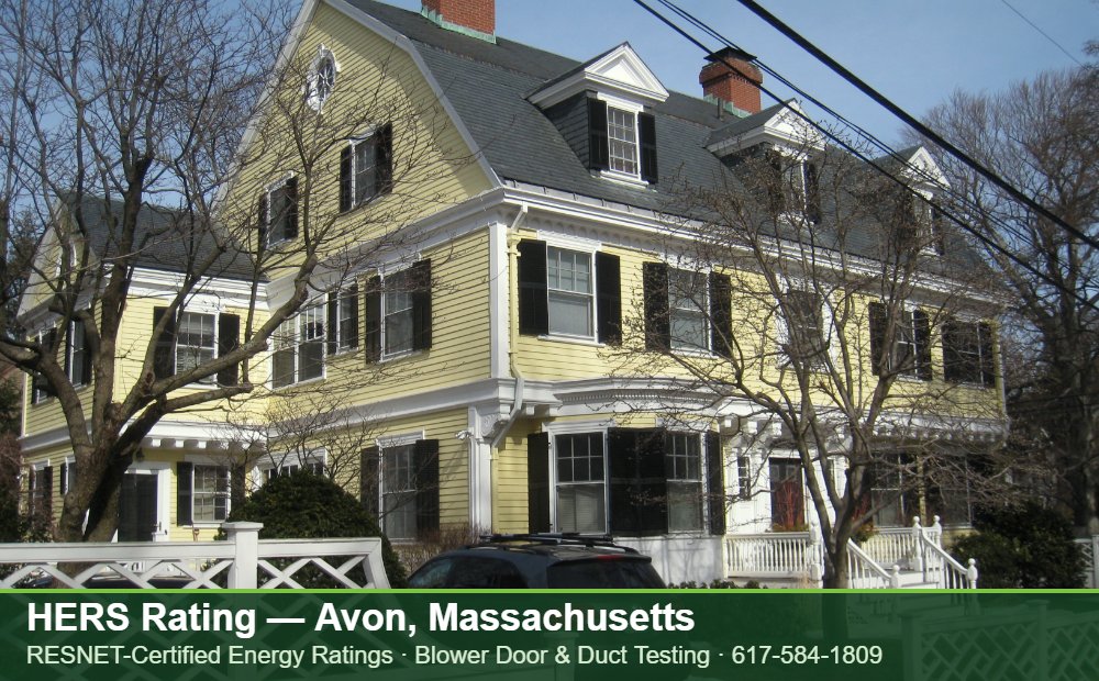 HERS Rating Avon MA HERS Rating Avon MA — Stretch Code compliance testing for an energy efficient home in Avon, Massachusetts