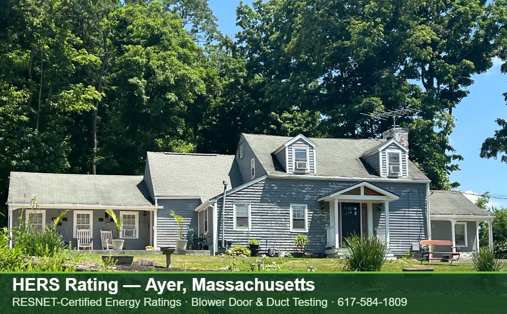 HERS Rating Ayer MA HERS Rating Ayer MA — Stretch Code compliance testing for an energy efficient home in Ayer, Massachusetts
