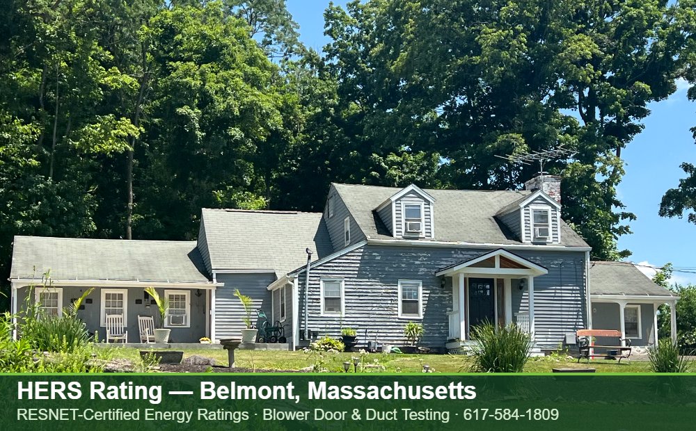 HERS Rating Belmont MA HERS Rating Belmont MA — HERS rating for an energy efficient home in Belmont, Massachusetts