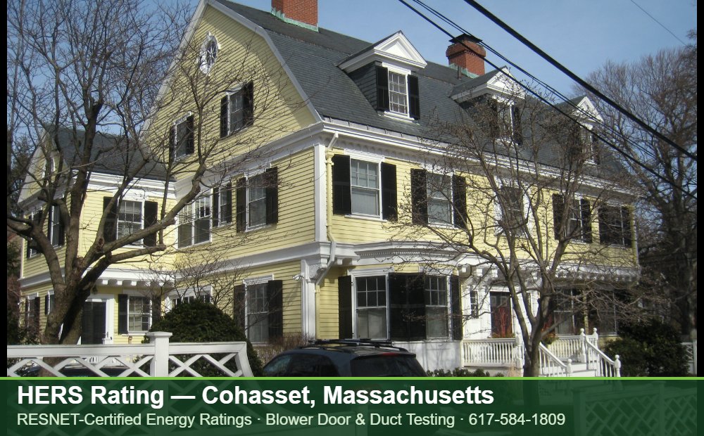 HERS Rating Cohasset MA HERS Rating Cohasset MA — HERS rating for an energy efficient home in Cohasset, Massachusetts