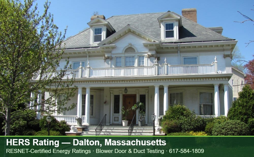 HERS Rating Dalton MA HERS Rating Dalton MA — Stretch Code compliance testing for an energy efficient home in Dalton, Massachusetts