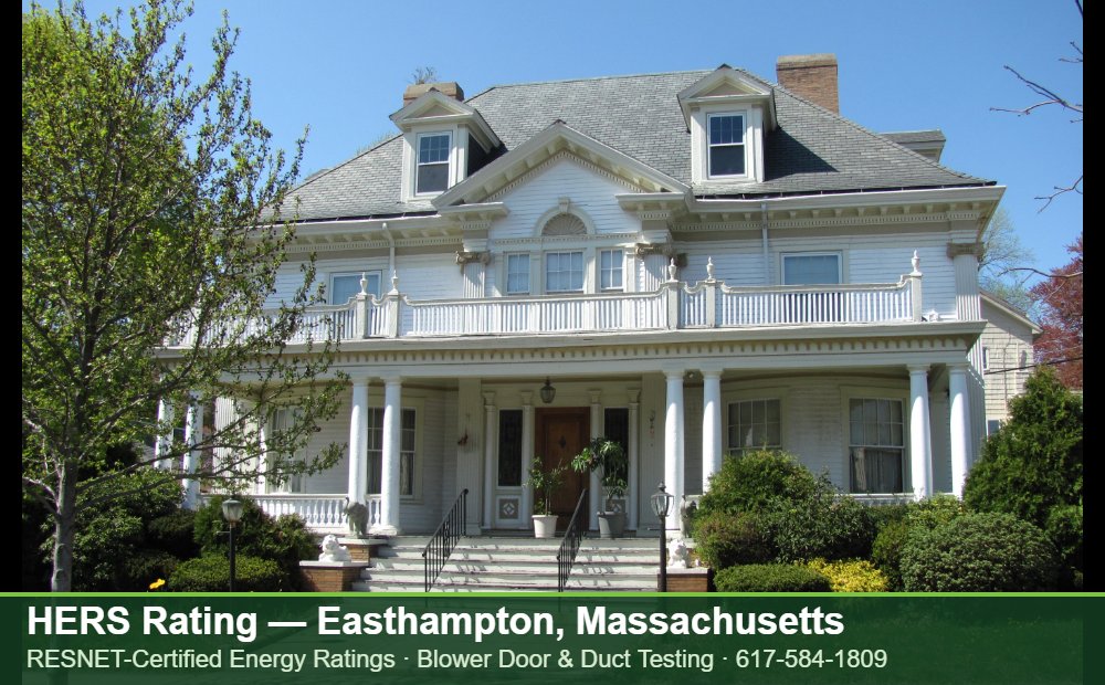 HERS Rating Easthampton MA HERS Rating Easthampton MA — Stretch Code compliance testing for an energy efficient home in Easthampton, Massachusetts