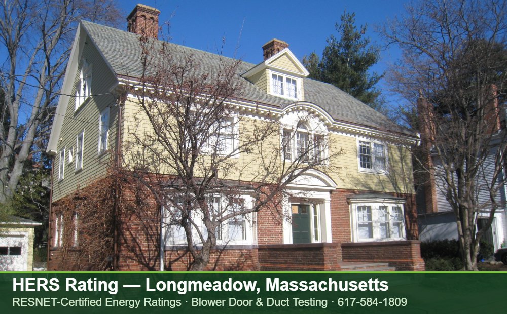 HERS Rating Longmeadow MA HERS Rating Longmeadow MA — Stretch Code compliance testing for an energy efficient home in Longmeadow, Massachusetts