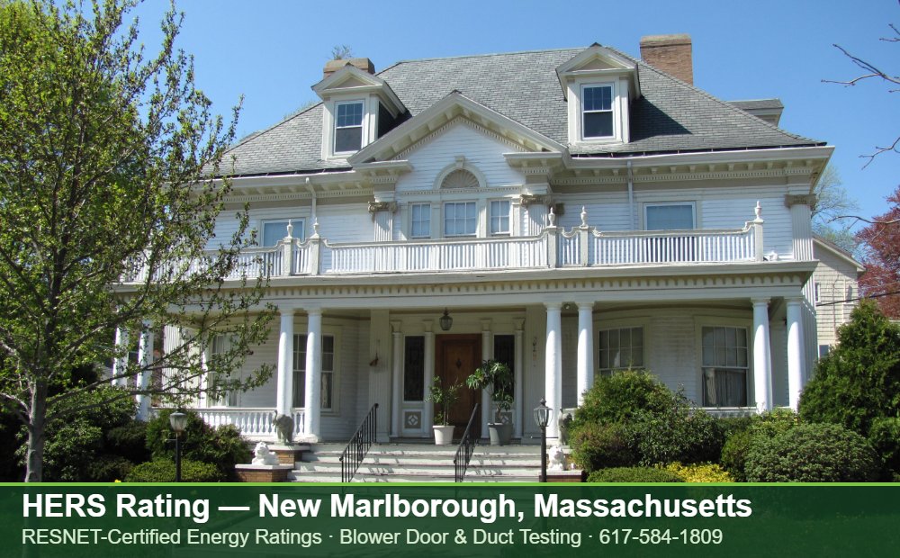 HERS Rating New Marlborough MA HERS Rating New Marlborough MA — duct leakage testing for an energy efficient home in New Marlborough, Massachusetts
