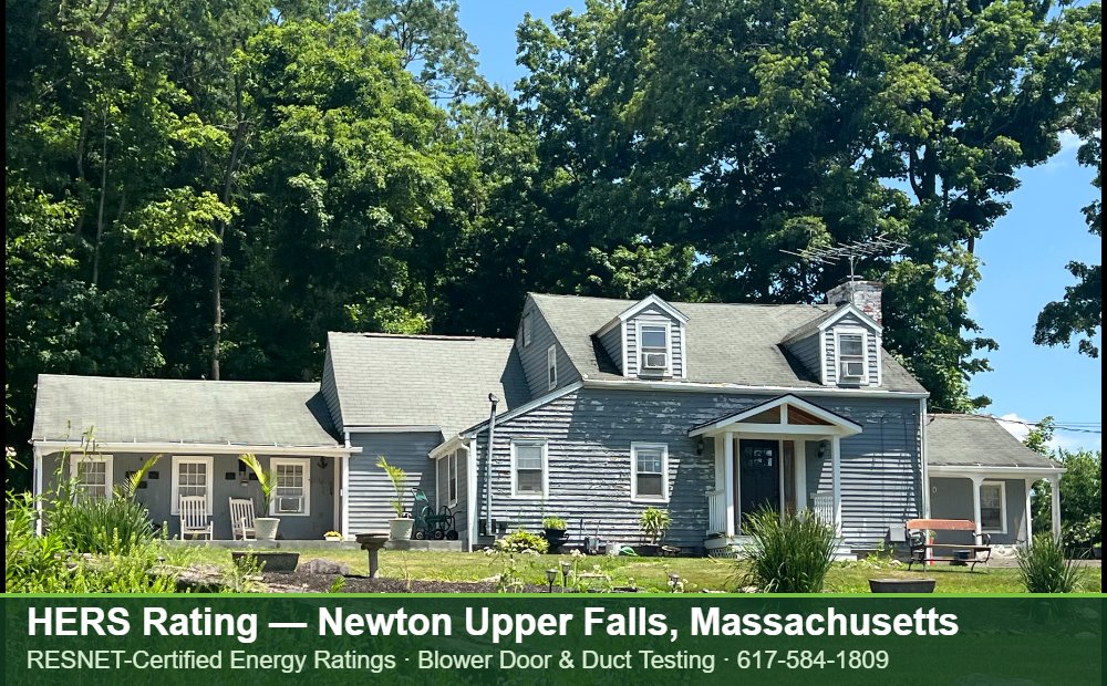 HERS Rating Newton Upper Falls MA HERS Rating Newton Upper Falls MA — HERS rating for an energy efficient home in Newton Upper Falls, Massachusetts
