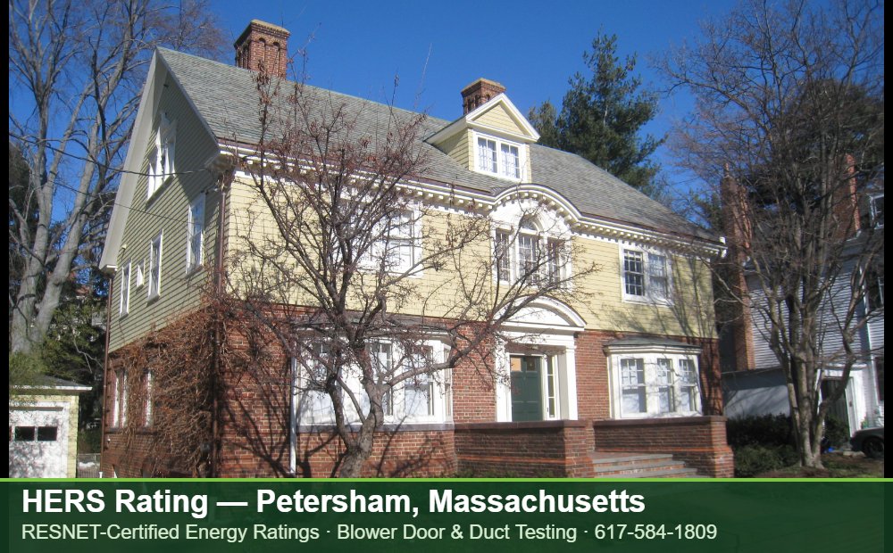 HERS Rating Petersham MA HERS Rating Petersham MA — Stretch Code compliance testing for an energy efficient home in Petersham, Massachusetts