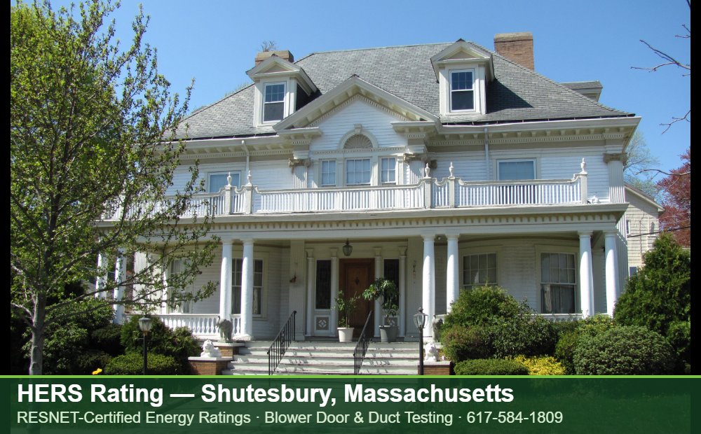HERS Rating Shutesbury MA HERS Rating Shutesbury MA — Stretch Code compliance testing for an energy efficient home in Shutesbury, Massachusetts