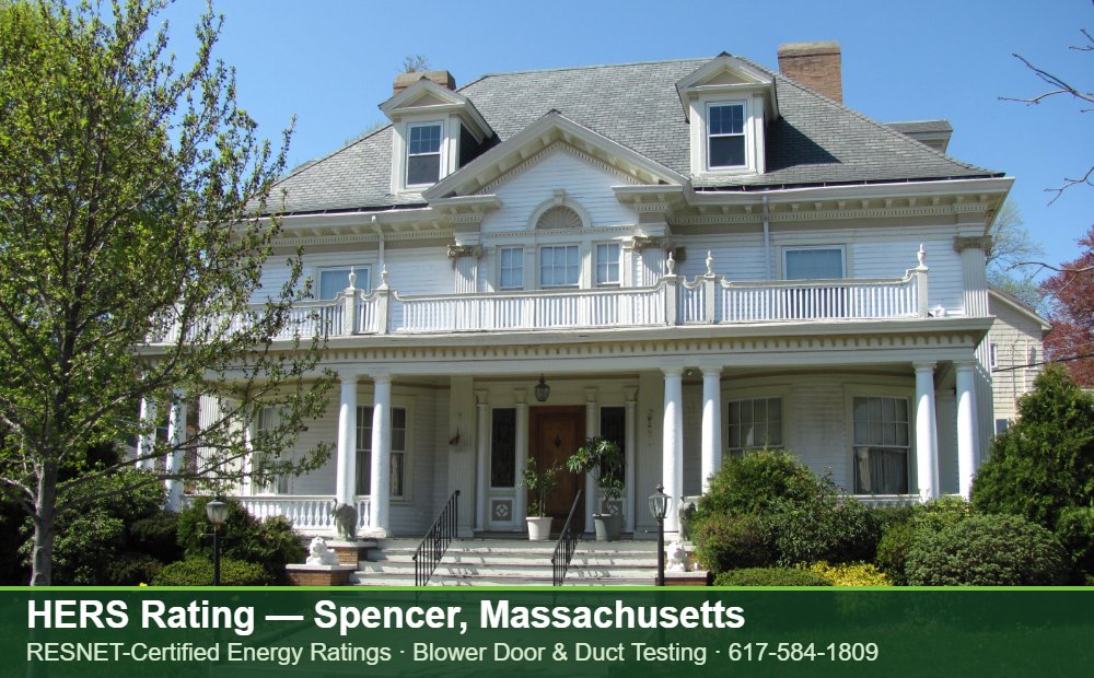 HERS Rating Spencer MA HERS Rating Spencer MA — Stretch Code compliance testing for an energy efficient home in Spencer, Massachusetts