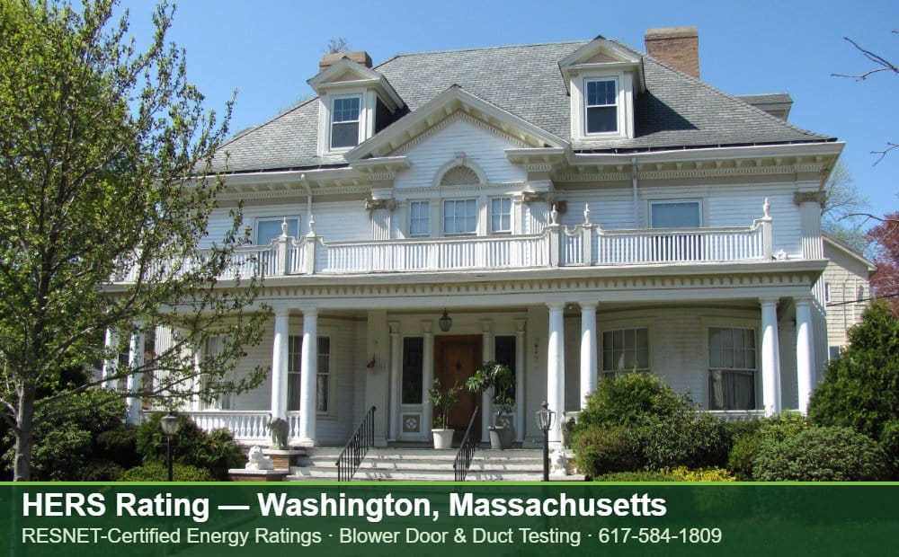 HERS Rating Washington MA HERS Rating Washington MA — Stretch Code compliance testing for an energy efficient home in Washington, Massachusetts