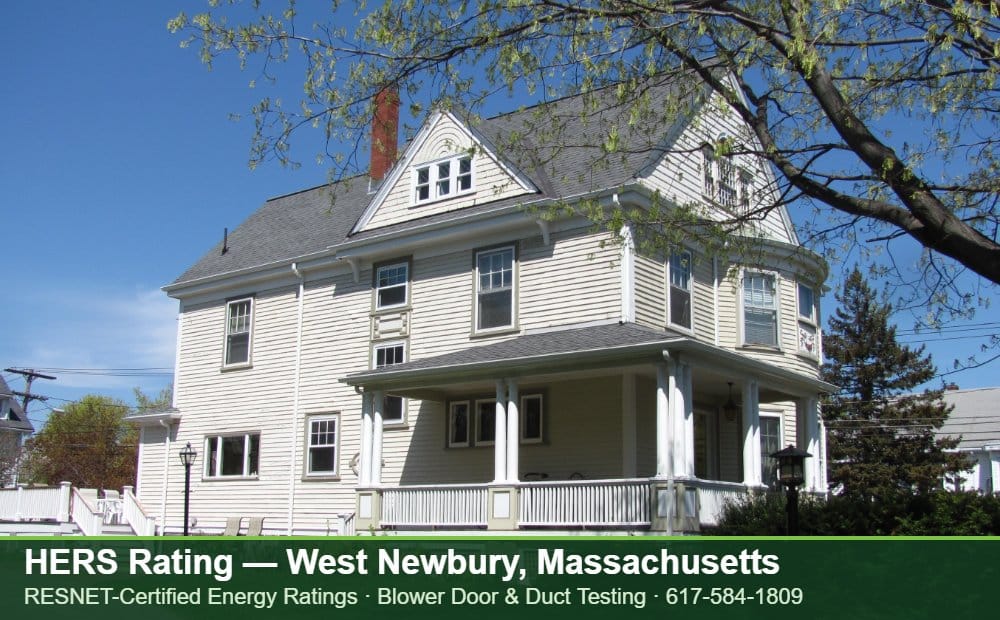 HERS Rating West Newbury MA HERS Rating West Newbury MA — blower door testing for an energy efficient home in West Newbury, Massachusetts