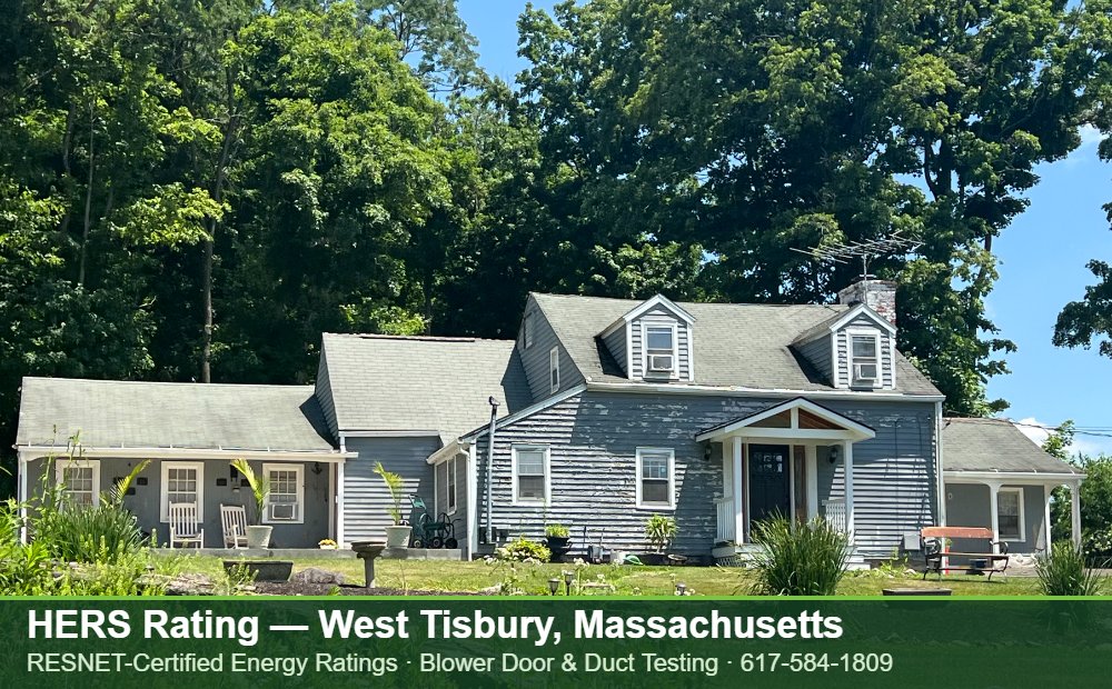 HERS Rating West Tisbury MA HERS Rating West Tisbury MA — Stretch Code compliance testing for an energy efficient home in West Tisbury, Massachusetts