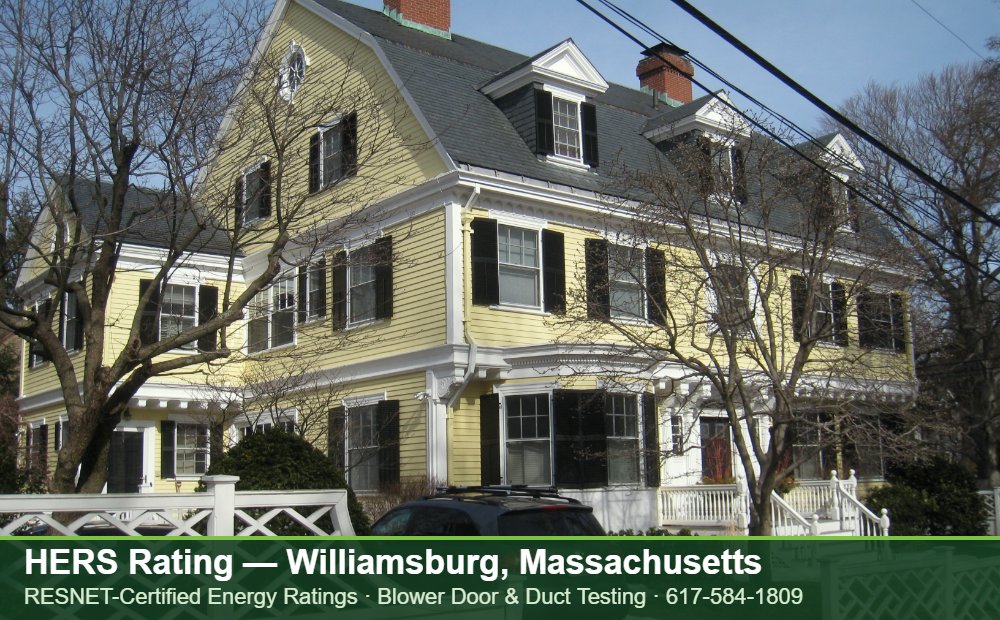 HERS Rating Williamsburg MA — completed home in Williamsburg, Massachusetts