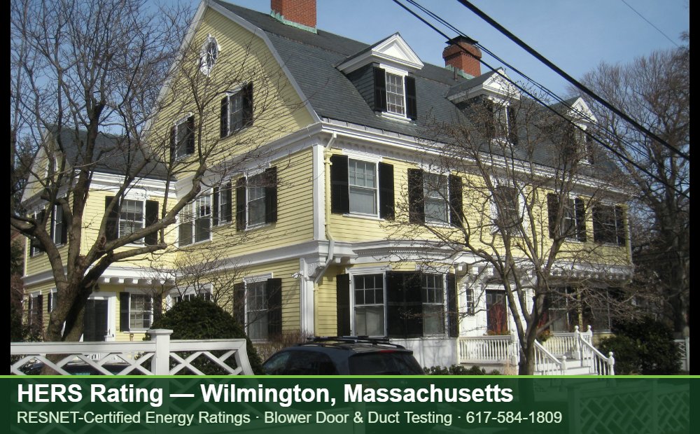 HERS Rating Wilmington MA HERS Rating Wilmington MA — blower door testing for an energy efficient home in Wilmington, Massachusetts