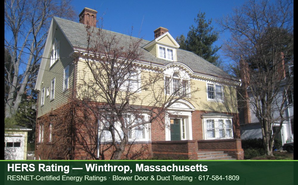 HERS Rating Winthrop MA HERS Rating Winthrop MA — Stretch Code compliance testing for an energy efficient home in Winthrop, Massachusetts